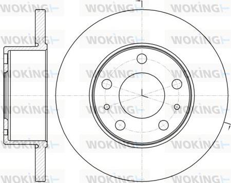 Woking D61008.00 - Тормозной диск unicars.by