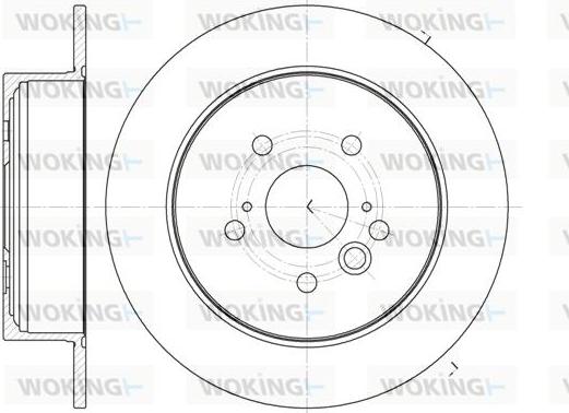 Woking D61089.00 - Тормозной диск unicars.by