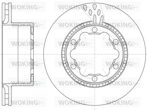 Woking D61036.10 - Тормозной диск unicars.by