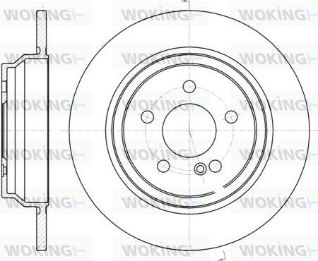 Woking D61033.00 - Тормозной диск unicars.by