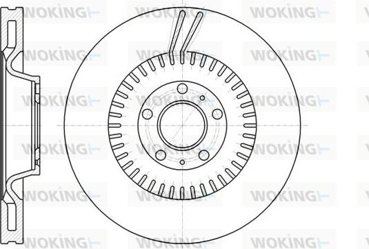 Woking D61154.10 - Тормозной диск unicars.by