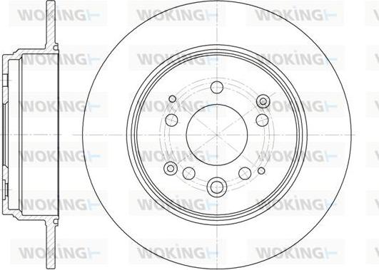 Woking D61157.00 - Тормозной диск unicars.by