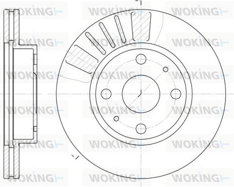 Woking D6116.10 - Тормозной диск unicars.by