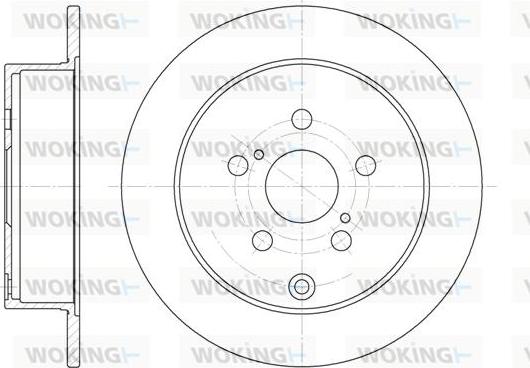 Woking D61168.00 - Тормозной диск unicars.by