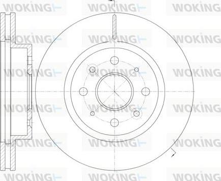 Woking D61103.10 - Тормозной диск unicars.by