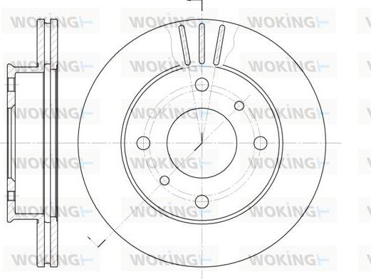 Woking D6113.10 - Тормозной диск unicars.by