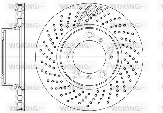 Woking D61133.10 - Тормозной диск unicars.by