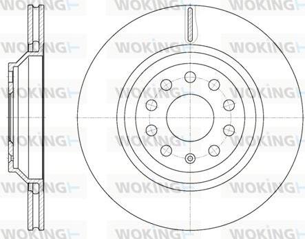 Woking D61172.10 - Тормозной диск unicars.by