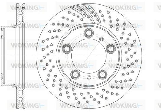 Woking D61863.10 - Тормозной диск unicars.by