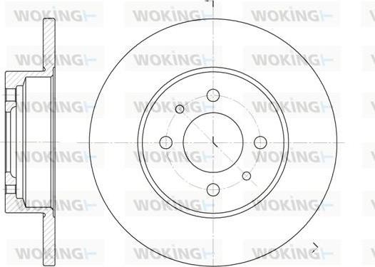 Woking D6180.00 - Тормозной диск unicars.by