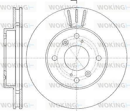 Woking D61835.10 - Тормозной диск unicars.by