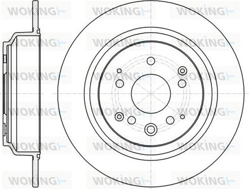 Woking D61832.00 - Тормозной диск unicars.by