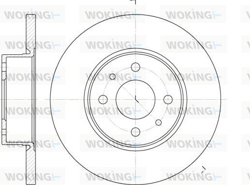 Woking D6182.00 - Тормозной диск unicars.by