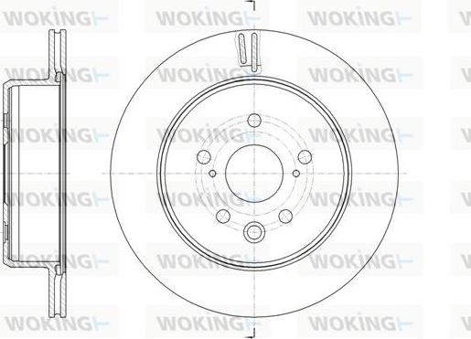 Woking D61876.10 - Тормозной диск unicars.by