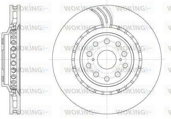 Woking D61877.10 - Тормозной диск unicars.by