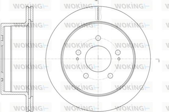 Woking D61398.10 - Тормозной диск unicars.by