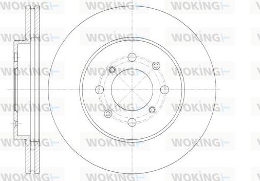 Woking D61357.10 - Тормозной диск unicars.by