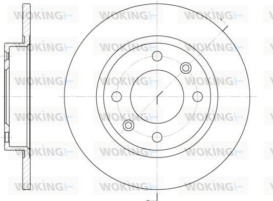 Woking D6136.00 - Тормозной диск unicars.by