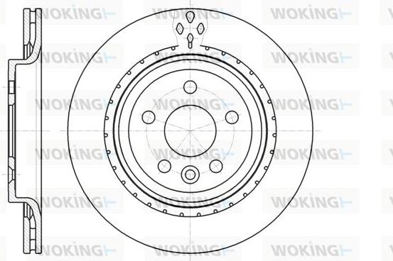 Woking D61305.10 - Тормозной диск unicars.by