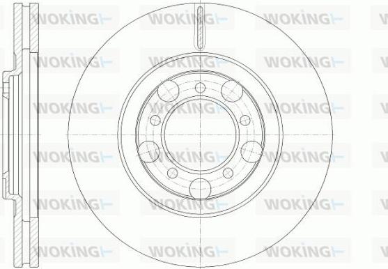 Kawe 61249 10 - Тормозной диск unicars.by