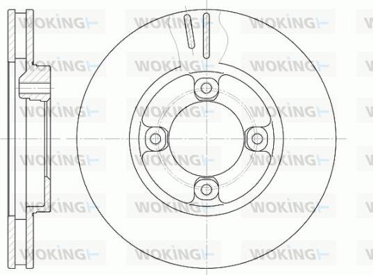 Woking D61248.10 - Тормозной диск unicars.by