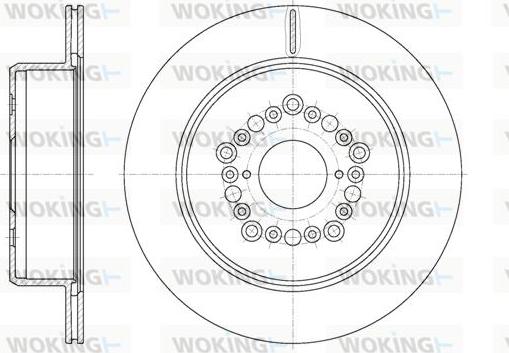 Woking D61254.10 - Тормозной диск unicars.by