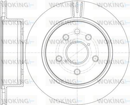 Woking D61255.10 - Тормозной диск unicars.by