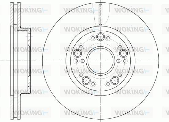 Woking D61251.10 - Тормозной диск unicars.by