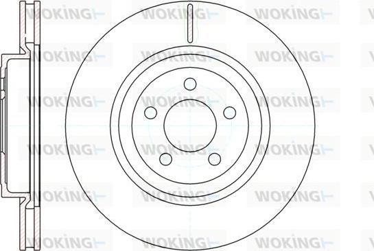 Woking D61269.10 - Тормозной диск unicars.by