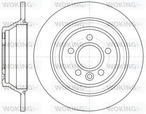 Woking D61265.00 - Тормозной диск unicars.by