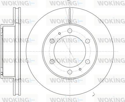 Woking D61205.10 - Тормозной диск unicars.by