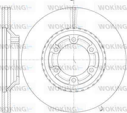 Woking D61288.10 - Тормозной диск unicars.by