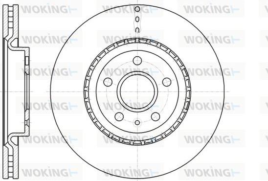 Woking D61283.10 - Тормозной диск unicars.by