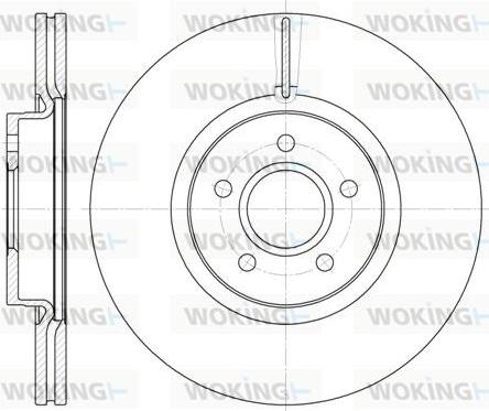 Woking D61223.10 - Тормозной диск unicars.by