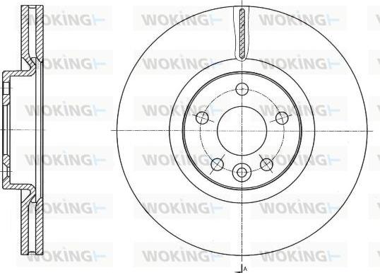 Woking D61764.10 - Тормозной диск unicars.by