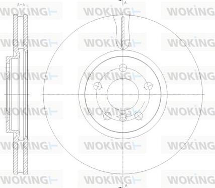 Woking D61789.10 - Тормозной диск unicars.by