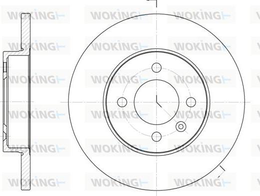 Woking D6172.00 - Тормозной диск unicars.by