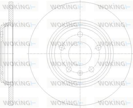 Woking D61771.00 - Тормозной диск unicars.by