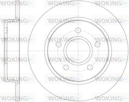 Woking D6846.00 - Тормозной диск unicars.by