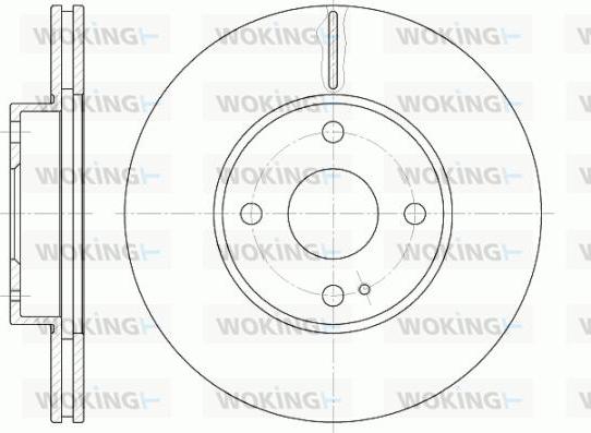 Woking D6843.10 - Тормозной диск unicars.by