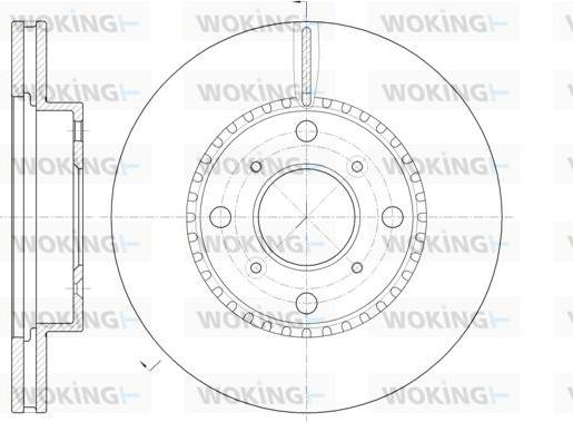 Woking D6804.10 - Тормозной диск unicars.by