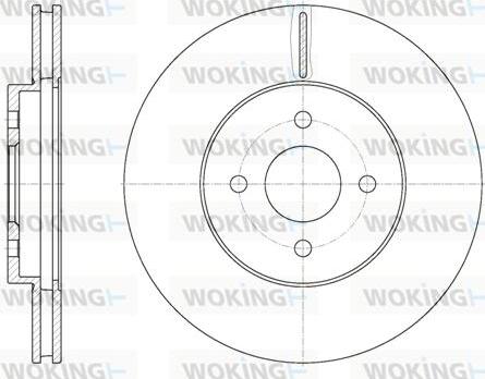 Woking D6806.10 - Тормозной диск unicars.by