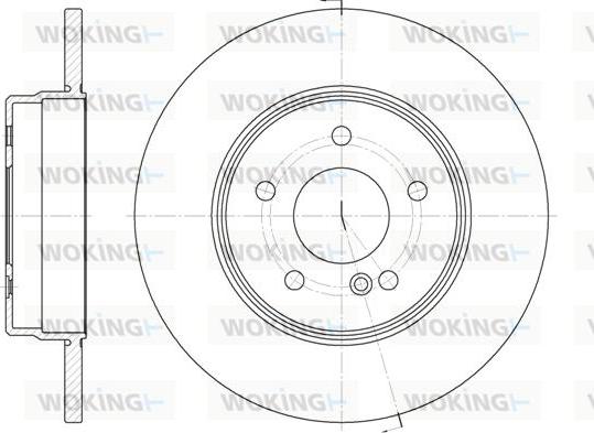 Woking D6801.00 - Тормозной диск unicars.by