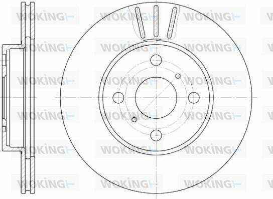 Woking D6814.10 - Тормозной диск unicars.by