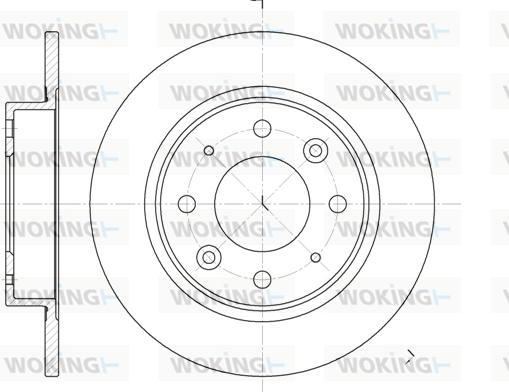 Woking D6813.00 - Тормозной диск unicars.by