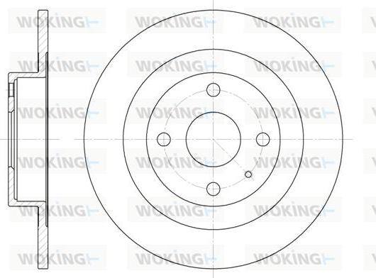 Woking D6833.00 - Тормозной диск unicars.by