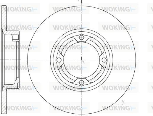 Woking D6832.00 - Тормозной диск unicars.by