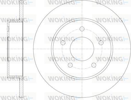 Woking D6820.00 - Тормозной диск unicars.by