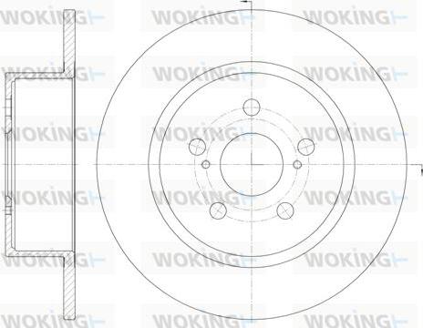 Woking D6878.00 - Тормозной диск unicars.by