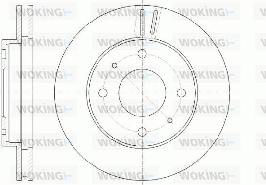 Woking D6394.10 - Тормозной диск unicars.by